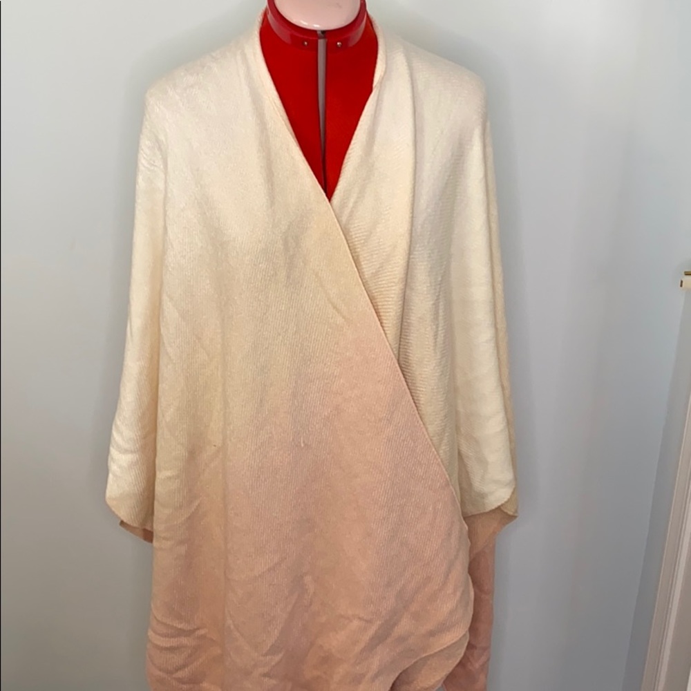 Oversized Ombré Poncho